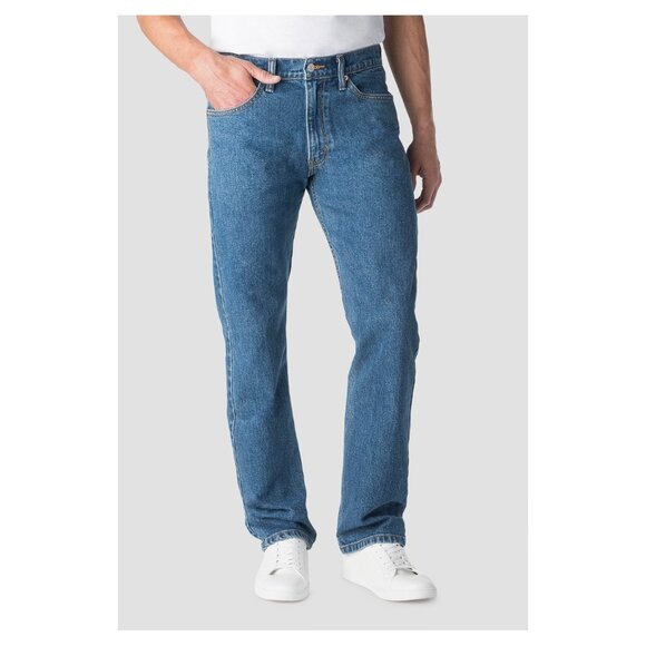 Levis Denizen Jeans Mens 38x30 Blue 236 Regular Fit Medium Wash Straight Leg - Picture 1 of 9